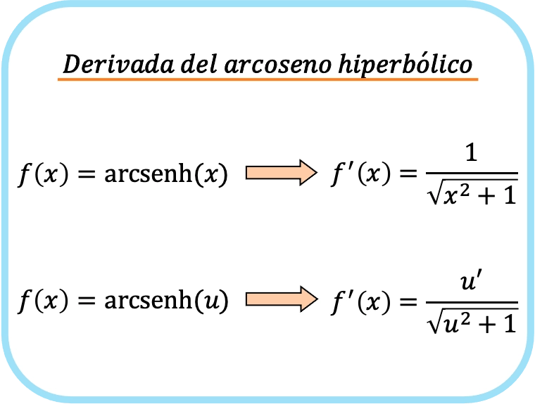 derivada del arcoseno hiperbolico